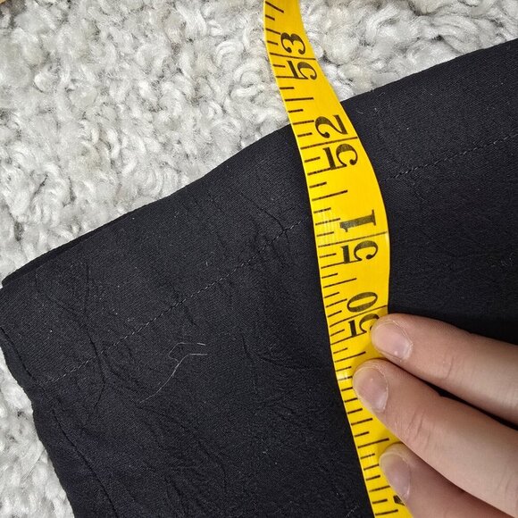 Eileen Fisher Black Maxi Dress Large Tie Back Sleeveless Minimalist Casual READ - Picture 13 of 14